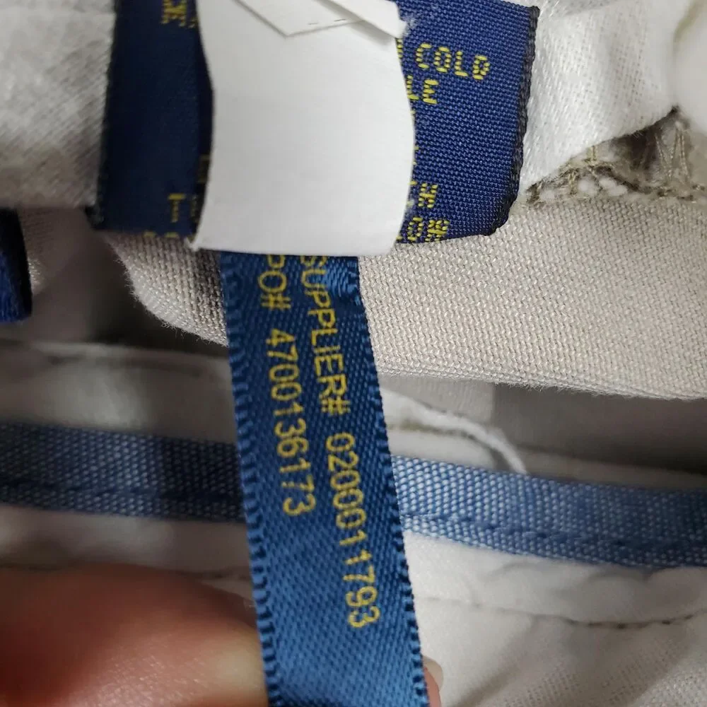 Polo Ralph Lauren Pants Mens 34x32 Beige Classic Fit 100% Cotton Chino Casual - Picture 6 of 12